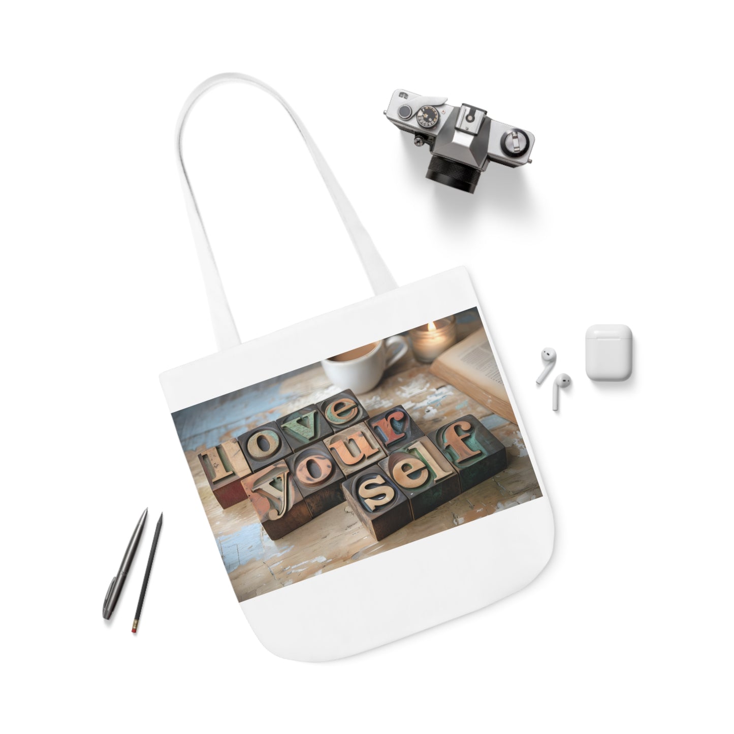 Tote Bag Love Yourself - Canvas Tote Bag