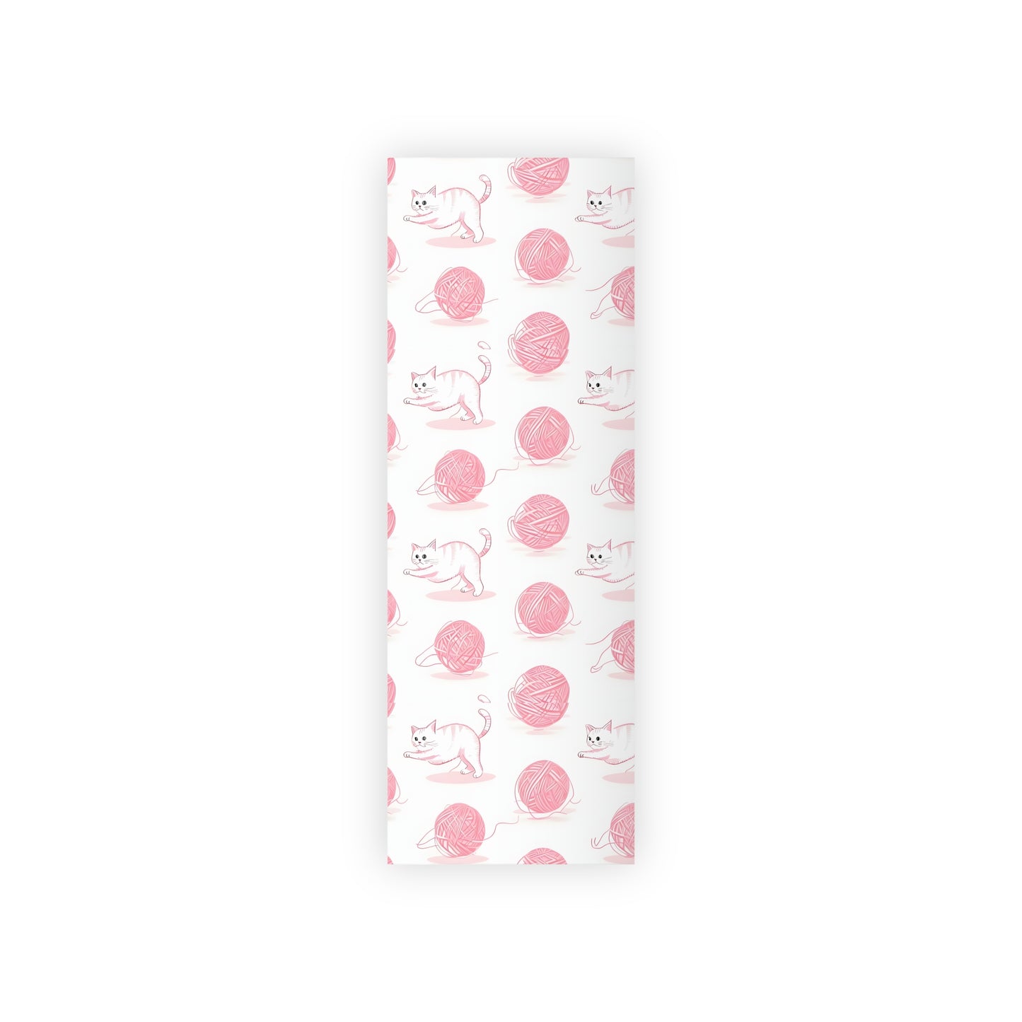 Wrapping Paper - Cats Pink Crocheting Knitting Yarn Design