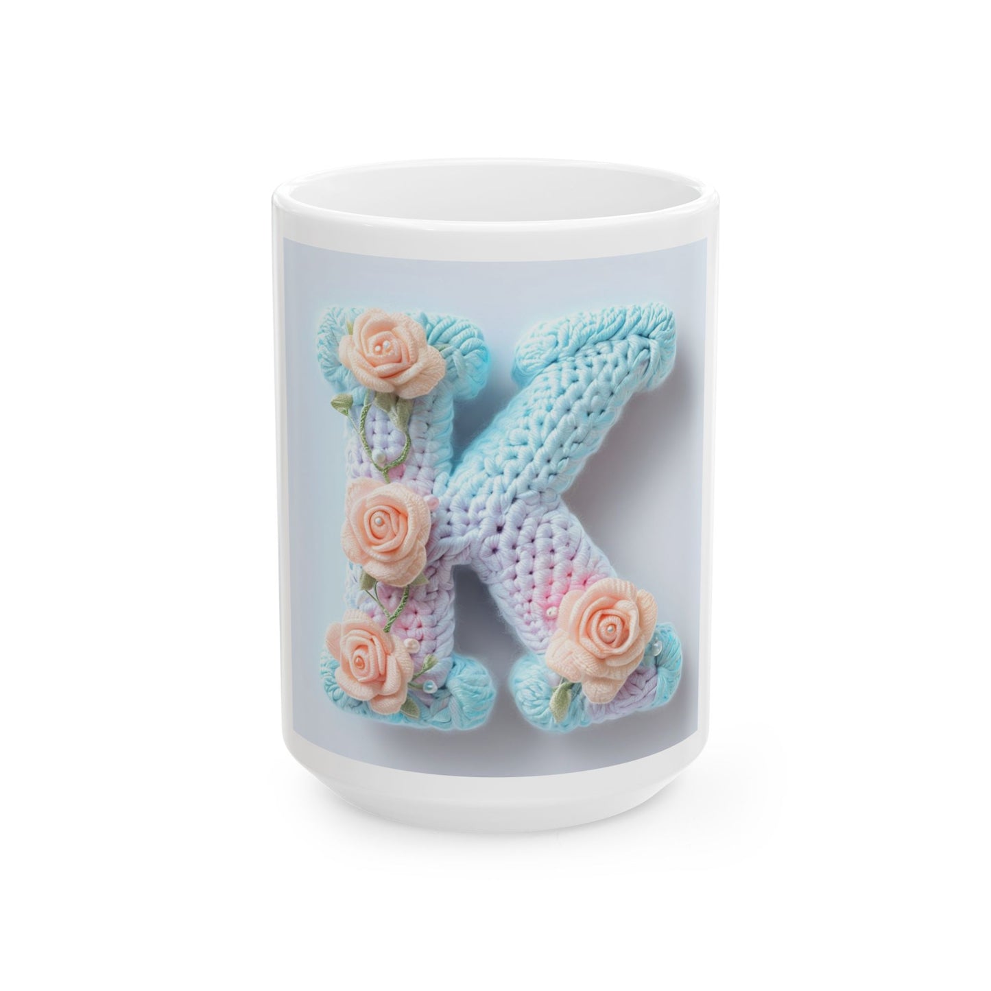 Crochet Monogrammed Mug